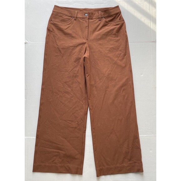 Lululemon City Sleek 5 Pocket High Rise Wide Leg Pants Utilitech Womens Size 32 - Picture 1 of 11